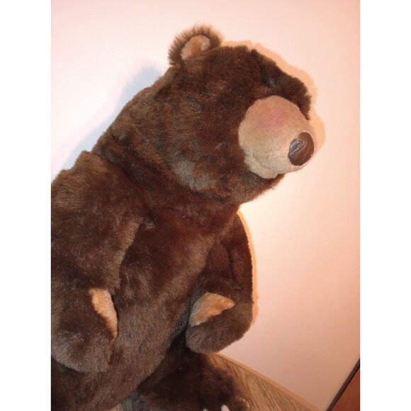 Carousel By Guy Plush Brown Grizzly Bear Vintage 18” Teddy - Cabin Gift 1980s - Picture 10 of 16